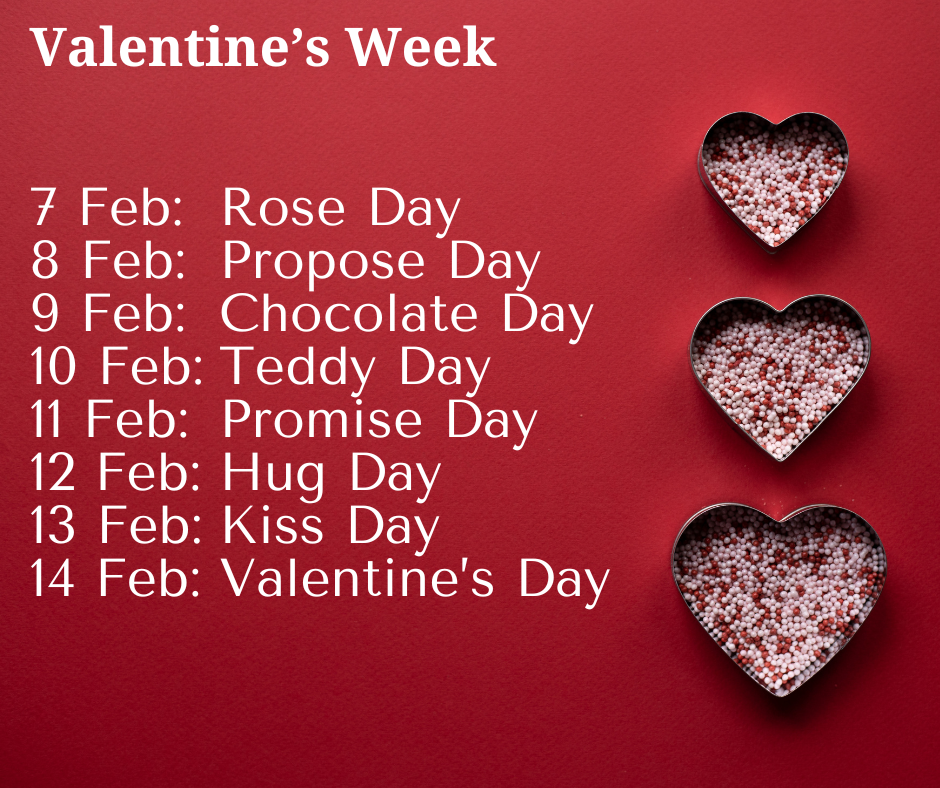 Valentine's Week List
